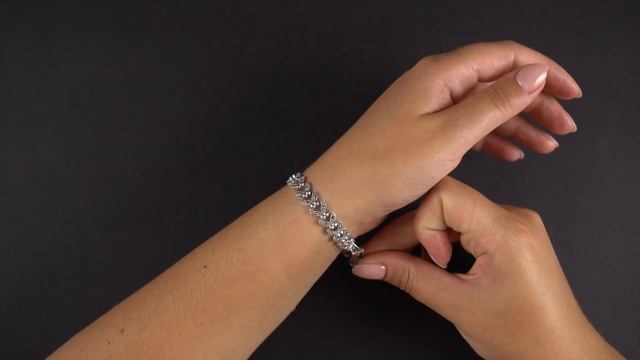 Браслет из серебра с Марказитом. BR175 смотреть онлайн