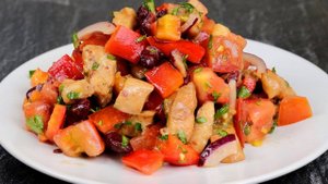 Вкуснейший САЛАТ на Праздничный Стол. Без Майонеза! РЕЦЕПТ этого Салата будут просить все гости.