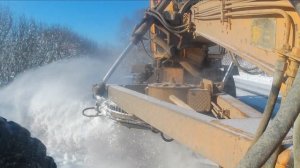 Грейдер Дз 143 чистка обочины