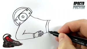 Рисуем раненый КРАСНЫЙ СПИКЕР МЕН