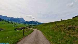 Поездка по Швейцарии (Дегерсхайм), одной из самых красивых деревень Швейцарии 4K