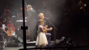 Andrea Bocelli Hallelujah with Daughter Virginia, Sacramento Ca. October 23, 2021