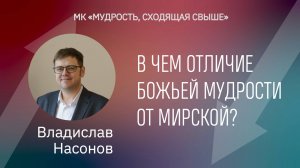 В чем отличие Божьей мудрости от мирской? / Владислав Насонов