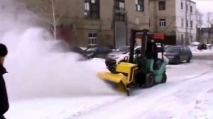 Щетка дорожная на вилочный погрузчик