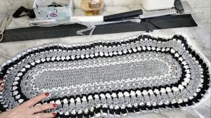 коврик из мусорных пакетов