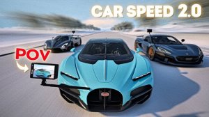 Сравнение скорости самых быстрых автомобилей. Вид от первого лица