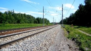 Электровозы серии ЭП20 с поездами №153Г/154Г "Буревестник" Москва - Нижний Новгород.