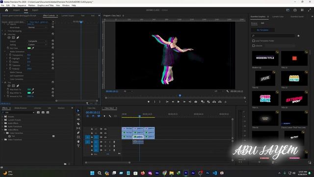 Color Split Effect with RGB Glitch Transitions in Adobe Premiere Pro | অ্যাডোবি প্রিমিয়ার প্রো смотреть онлайн