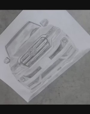 Ленд Крузер 200 карандашом рисунок