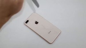 Краш тест Iphone 8 Plus - Упал молоток на экран.