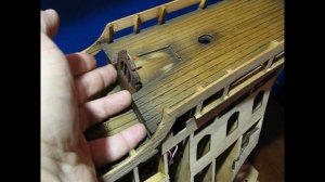 Wheelhouse assembly features #28 Step by step model ship build Galleon "San Bartolome" Ship modelin