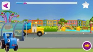 СИНИЙ ТРАКТОР И ПОЛИВАЛЬНАЯ МАШИНА - ИГРЫ ДЛЯ МАЛЫШЕЙ