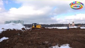 Изучаем транспорт и спецтехнику для детей. Развивающее видео про строительный транспорт