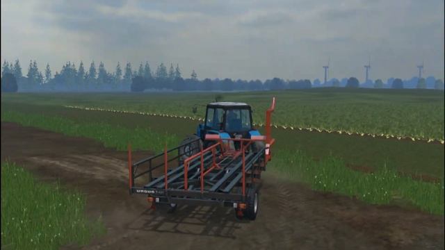 FS15 |УкрАгро| Транспортировка тюков МТЗ-1221 смотреть онлайн