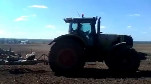 Работа культиватора КБМ-14,4 с трактором Claas на полях АО ПЗ Шойбулакский