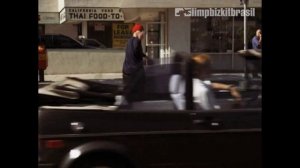 Fred Durst in the film "Pauly Shore Is Dead" with Pauly Shore and Carson Daly in 2004