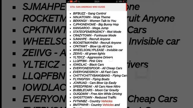 Gta san andreas cheat code смотреть онлайн