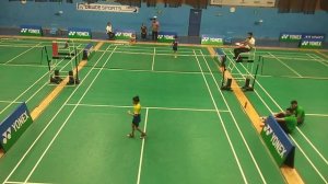 Under-10 girls final Saachi vs Jigyasa in Deuce Sports Badminton Arena at Gurugram, Hariyana.....