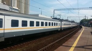 ЭП2Д-0079 и ЭП2Д-0027 ЦППК Перекраска Наше Подмосковье На станции Беговая