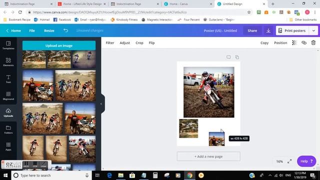 How To Make A Sponsorship Poster Or Motocross