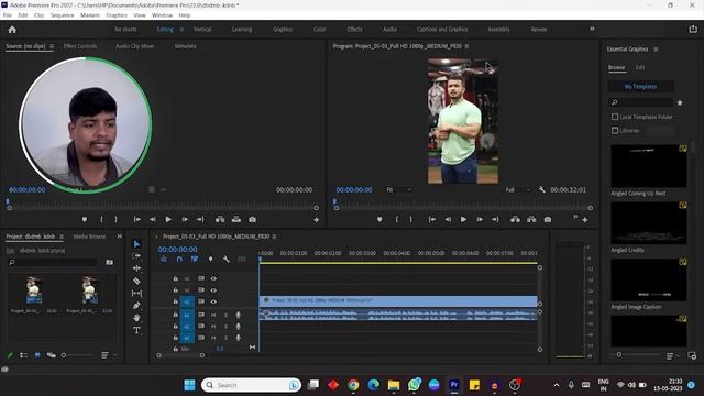 Edit Workspace Premiere Pro For Shorts Edit | Adobe Premiere Pro | Edit Workspace