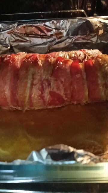 Свиная вырезка в беконе в духовке!  #мясо #еда #мясовдуховке #вкуснаяеда