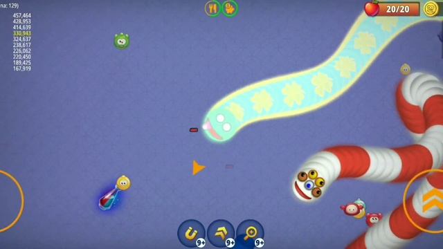 WormsZone.io🐍The pro slither snake Top 01 epic wormszoneio | The Best GAMEPLAY #31 смотреть онлайн