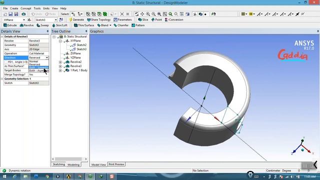 13 3d sweep ansys design modeler hindi tutorials