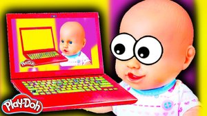 Куклы Пупсики Пластилин Плей До Игрушки Развивающие видео для Детей