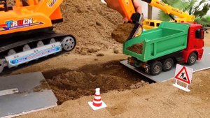 Car toy - Learn Color with Tractor, fire truck, excavator, crane, concrete mixer truck Toy for kids