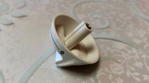 Ручка белая для газовой плиты и духовки (D-47mm.H-32mm. посадка D-6Х4mm)