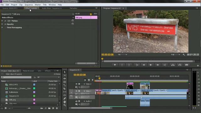 Adobe Premiere CS 6 - Indsæt still billede смотреть онлайн