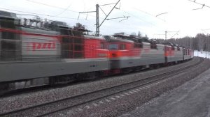 Сплотка электровозов ВЛ80 на Транссибе