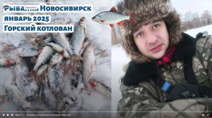 Рыбалка на Горском котловане (Новосибирск) январь 2025