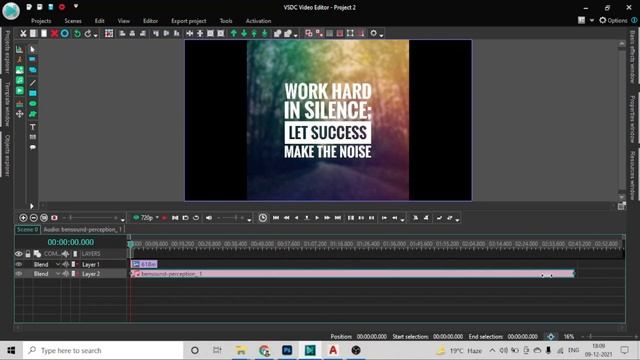 Short Motivational Video In VSDC Free Video Editor
