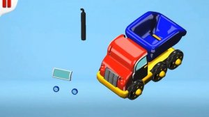 Конструктор Build and Play - рабочие машины - собираем самосвал