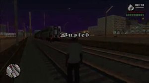 gta sa train busted