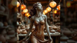 Скульптура девушки моей.