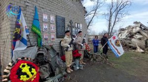 Inauguration du mémorial dédié aux soldats russes morts à la Maison "Pavlov" de Marioupol