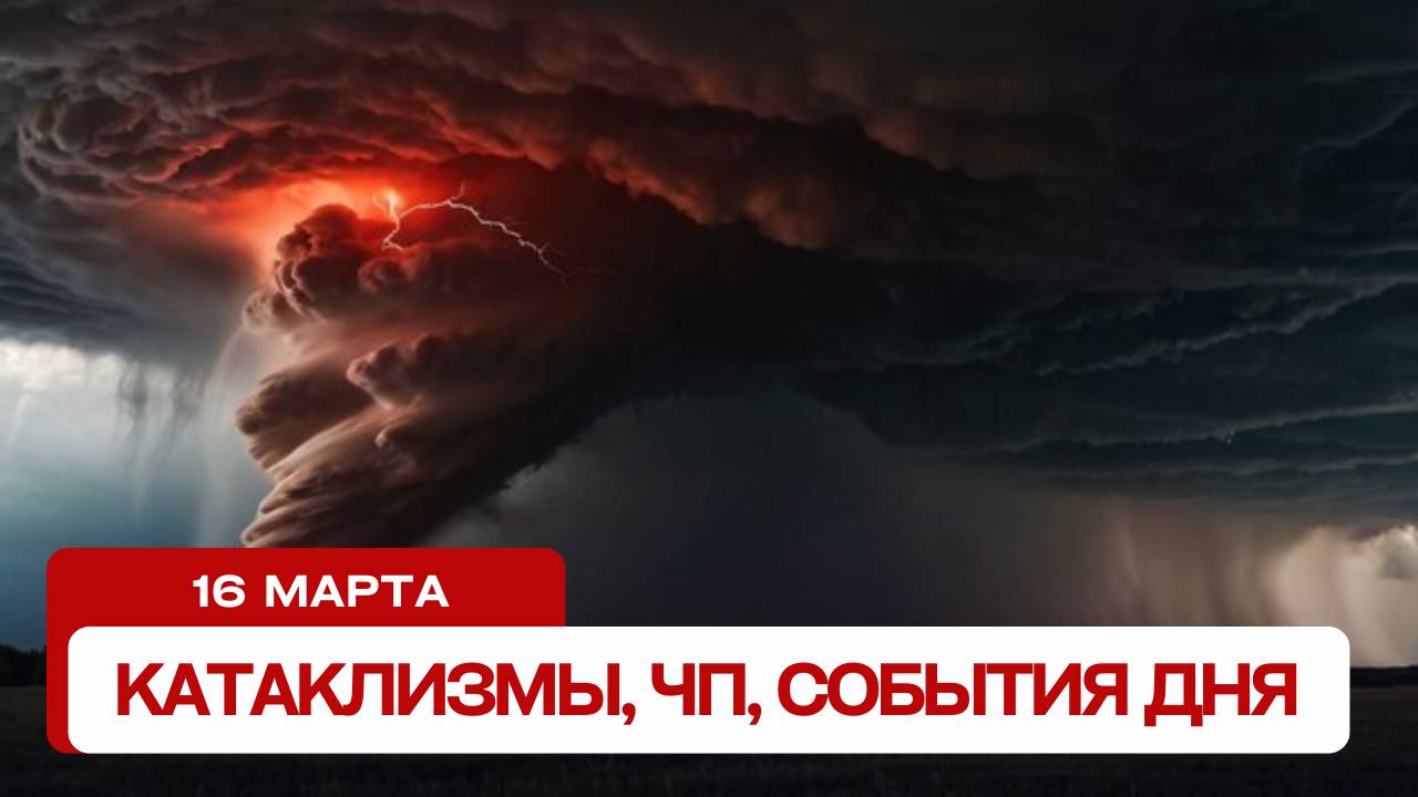 Катаклизмы сегодня 16.03.2025. Новости сегодня, ЧП, катаклизмы за день, события дня