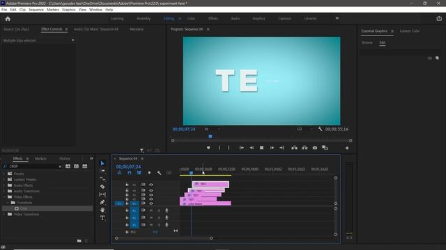 3D Text Animation in Premiere Pro | text animation | 3D text | premiere pro tutorial|