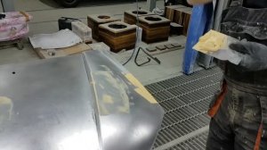 Ремонт капота шпаклевание 3/9, уроки шпаклевания, техники и советы