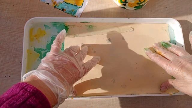 Баночки в технике марморирования!!! смотреть онлайн