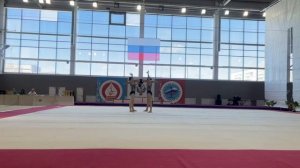 Тройка. КМС. Сивцова Алиса-Токарева Полина - Фролова Валерия. Комбинированное  упражнение