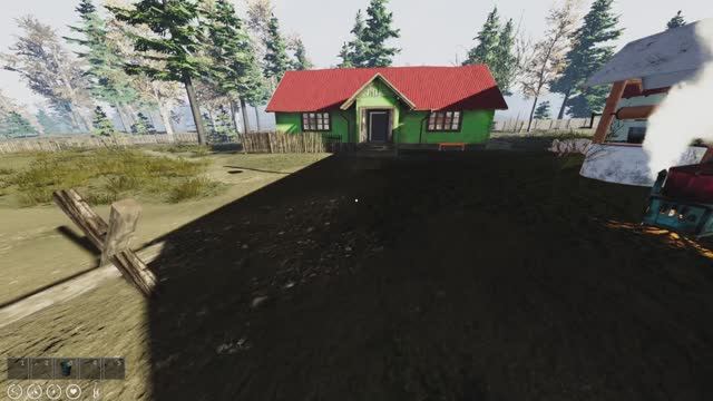 Фермерская  жизнь #16   Синий  туалет .                      FARMERS    LIFE