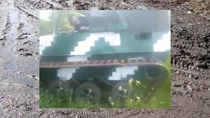 #62. УАЗ на гусеницах по траве [АВТО 4x4]