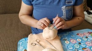 Как сделать голову текстильной кукле. 2 - Часть.