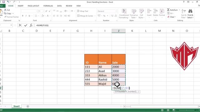 How to use Array Functions SUM, MIN, MAX, COUNT and AVERAGE in Microsoft Excel in Urdu/Hindi