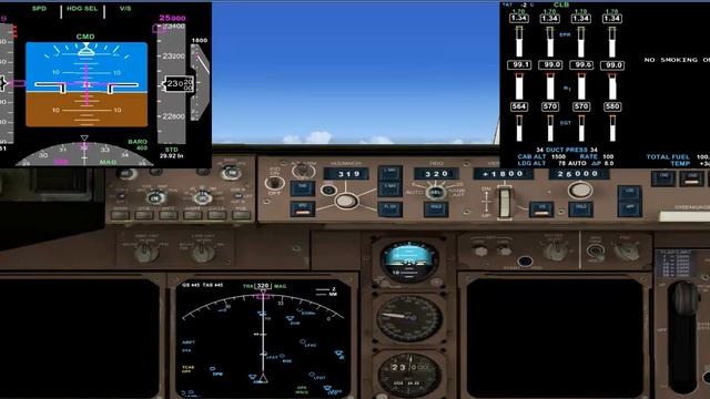 FSX PMDG 747 Paris to Heathrow Professional Part 2 смотреть онлайн