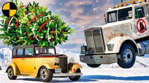 Кто УКРАЛ ЕЛКУ!?! Гоблин ХАОС НА ДОРОГАХ Chaos in BeamNG.drive (Epic Holiday Movie)🎉🎂✨🍰🥳